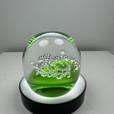 Paperweight Green Silver