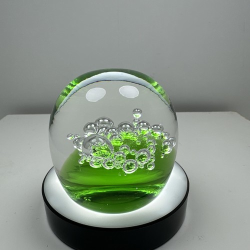 Paperweight green silver - paperweight,