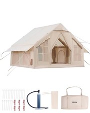 VEVOR Inflatable Tent for Camping 4-6 Person Glamping Tent with Pump Easy Set up