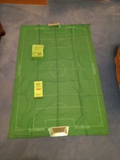 Subbuteo Pitch, 2 goals, European Cup, Match score board.Used but good condition