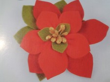 Sizzix Bigz Christmas Poinsettia Build A Bloom Craft Die ~ Fabric & Sewing