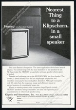 1973 Klipsch Heresy speaker &
