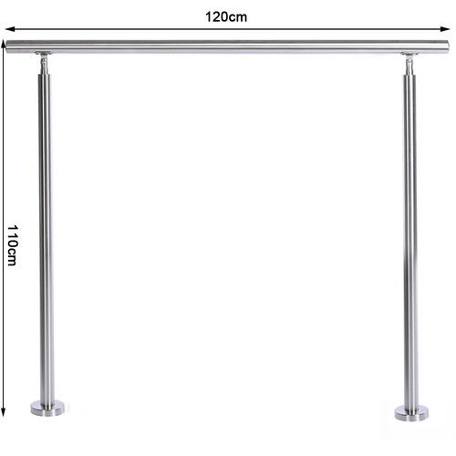 Stainless steel stair handrail - steel,