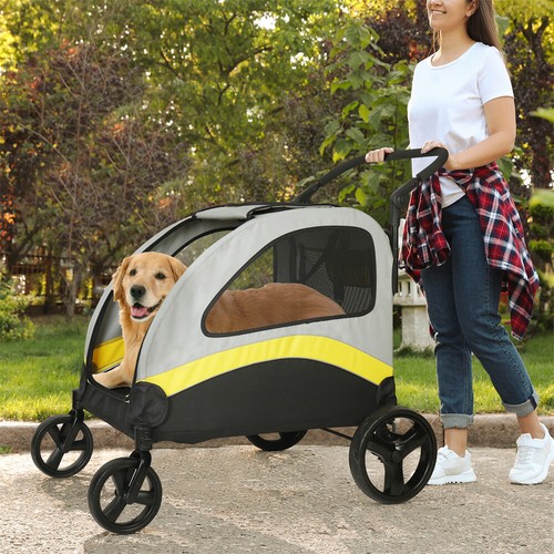 Premium large dog stroller pet - dog,