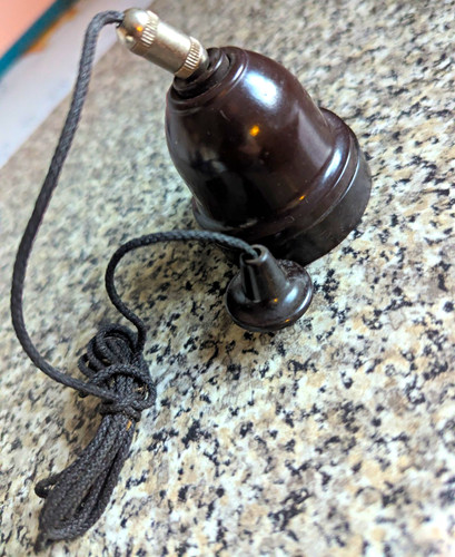 Bakelite brown indoor pendant - bakelite,