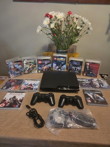 Sony playstation slim black - playstation,