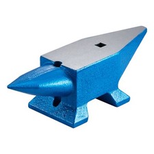 VEVOR Steel Anvil Blacksmith 22lbs 10kg Round & Flat Horns Large Countertop