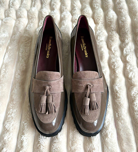 Russell bromley grey leather - &,