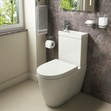 2 in 1 Combined Two In One Wash Basin Toilet Tap Inc Cloakroom DUO space