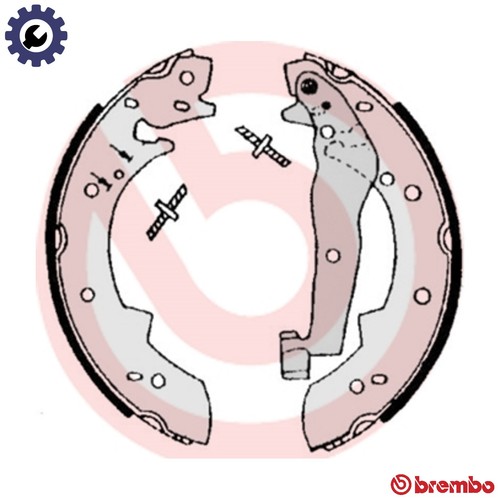 Brake shoe set 504 - 06, for
