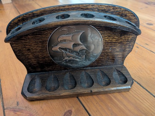 Vintage wooden tobacco pipe - wooden,