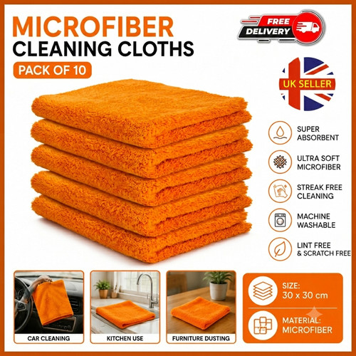 10x edgeless microfibre cloths - 10x,
