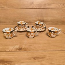 Antique Aynsley Imari 1890-1906 5 Coffee Cups and 2 Saucers