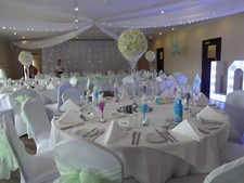 Artificial silk faux Flower Ball Table  Hanging Decoration pew  Wedding Event