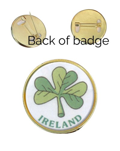 Ireland shamrock 27mm metal - shamrock,