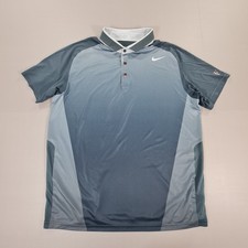 Nike Roger Federer Polo Shirt Grey XL RF 2013 US Open Tennis 546358-454