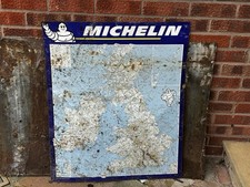 Michelin Metal Map Sign of UK