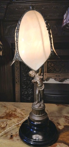 Antique french spelter cupid - french, spelter"cupid"