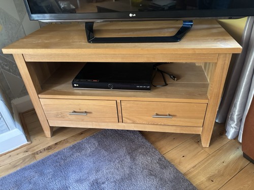 Oak stand table unit - table,