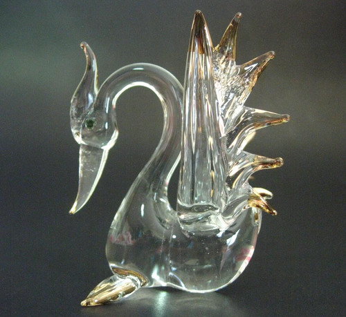 Beautiful blown glass - blown, swan