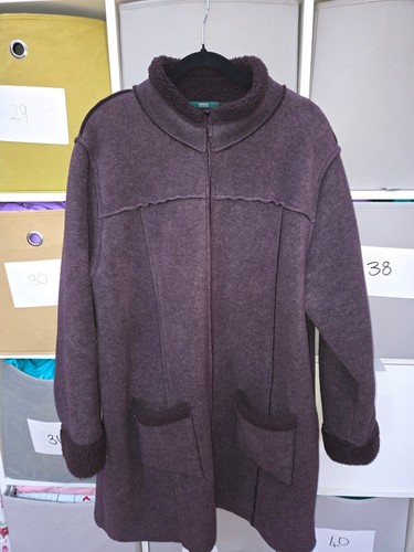 Mulberry brown long fleece - mulberry,