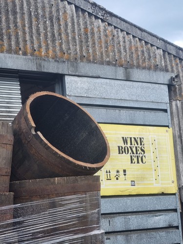 Large oak barrel christmas - large,