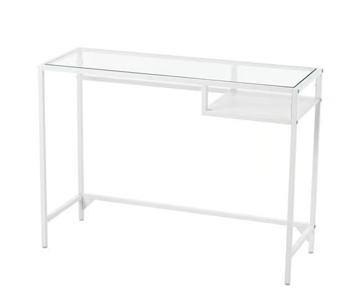 Ikea laptop table desk - table, black