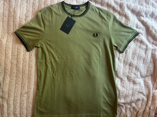 Fred perry men green crew - men's,