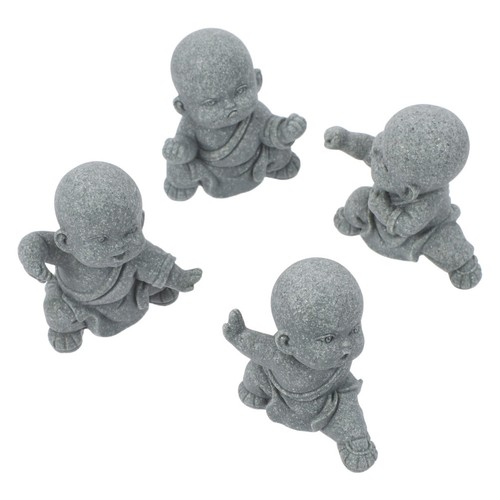 4pcs sandstone buddha - sandstone,