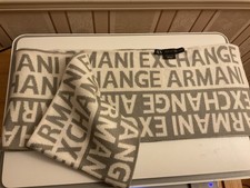 Authentic Armani Exchange One Size Unisex Knitted Scarf Excellent Condition