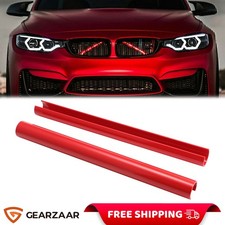 2X Grill Bar V Brace For BMW F20 F30 1 2 3 4 Series Grille Trim Strip Cover Red