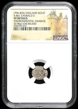 ANGLO-SAXON. Northumbria. Eanbald II, 796-835AD. Silver Sceat, S-861. NGC VF.
