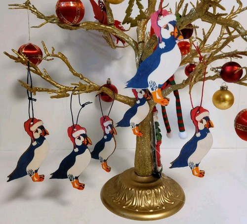 East end press puffins - puffins, wooden