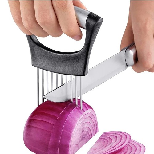 Stainless steel onion slicer - onion,