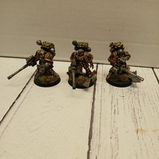 WARHAMMER 40K CHAOS SPACE MARINES IRON WARRIORS HEAVY WEAPONS TEAM WELL PAINTED