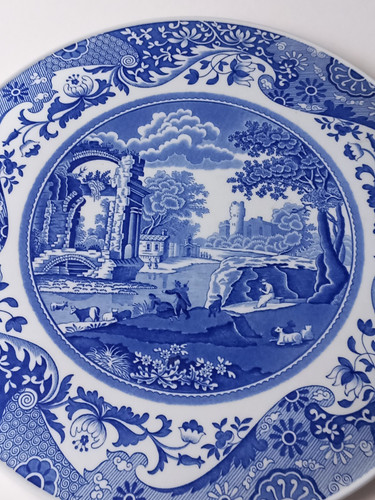 Stunning spode blue white - , &