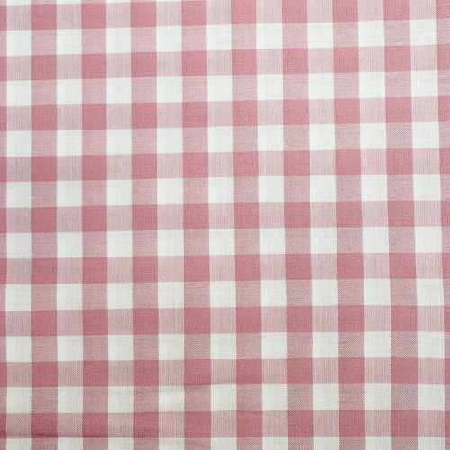 Pink white gingham fabric - pink, &