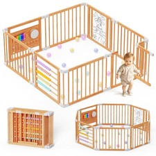 NAIZEA Foldable Wooden Baby