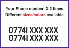 Sticker Phone Number | Decal |