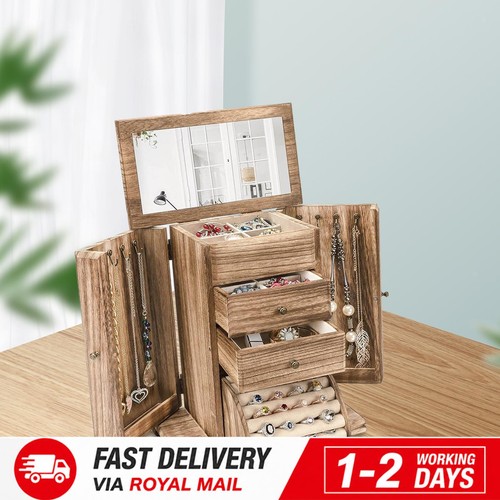 Large capacity wooden jewelry - large,