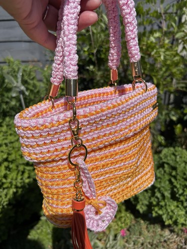 Handmade crochet handbag - handmade,