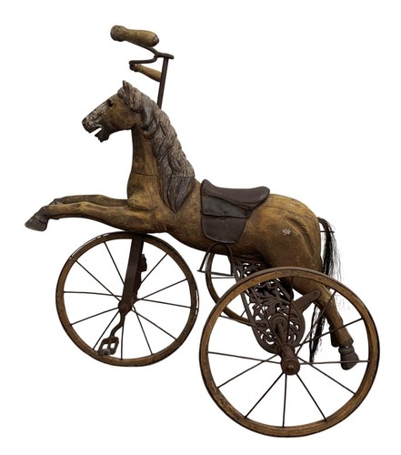 Vintage wooden horse - vintage,