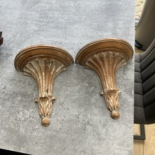 Vintage Wooden Ornate Sconce