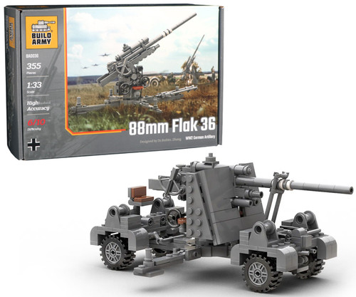 Buildarmy ww2 german 88mm flak - 88mm,