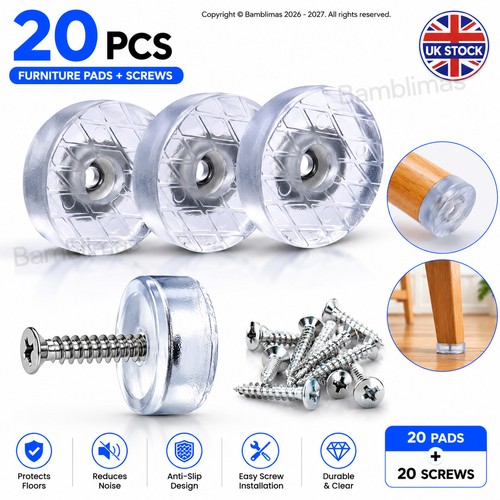 20pcs clear rubber furniture - clear,