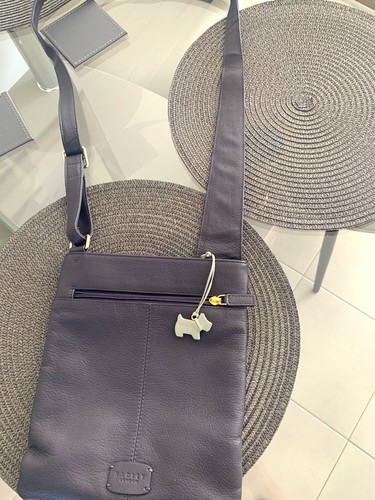 Radley blue leather crossbody - blue,