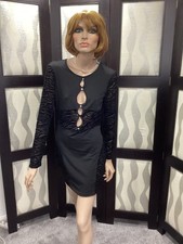 Ladies Dress Black Bodycon