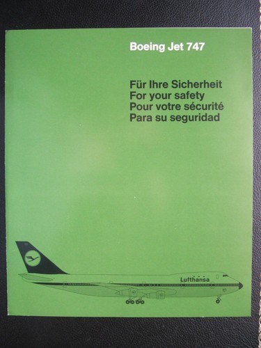 Lufthansa rare safety - rare, card