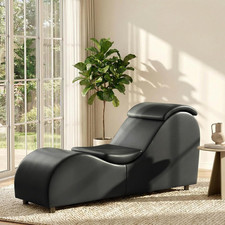 Curved Chaise Lounge Chair