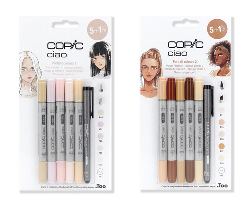 Copic ciao portrait - portrait, set